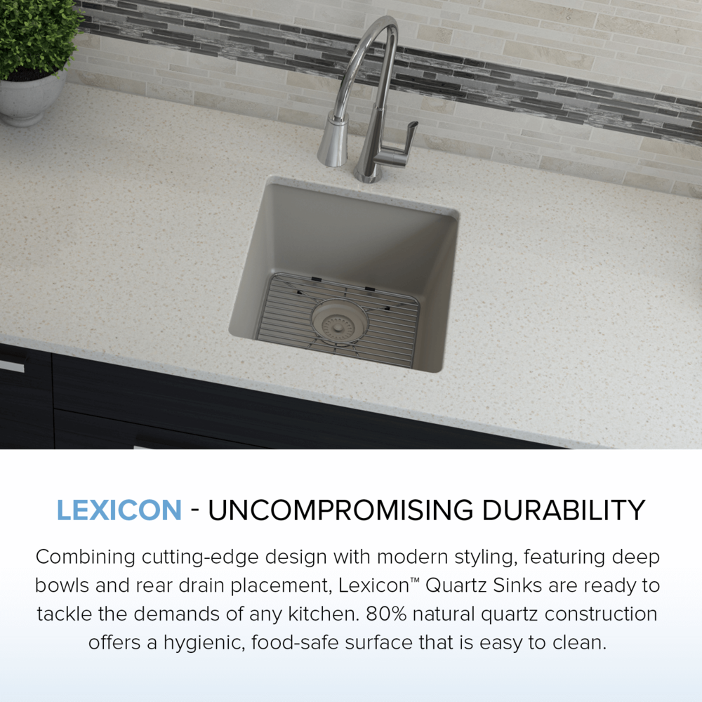 Rectangle Quartz Composite Bar/Prep Sink