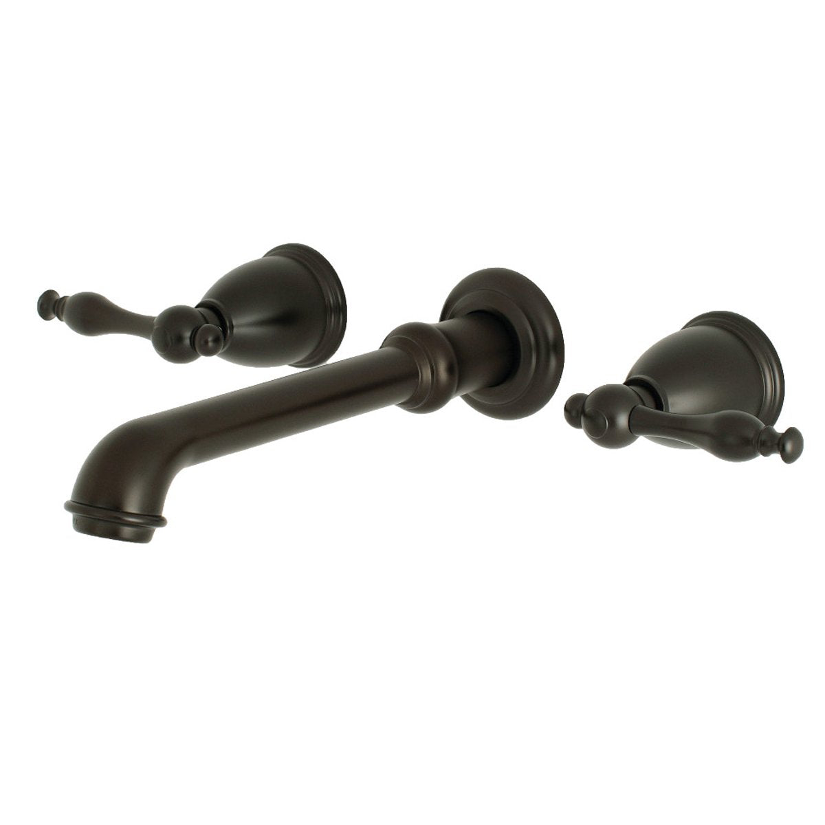 Kingston Brass Naples Two-Handle Wall Mount Bathroom Faucet