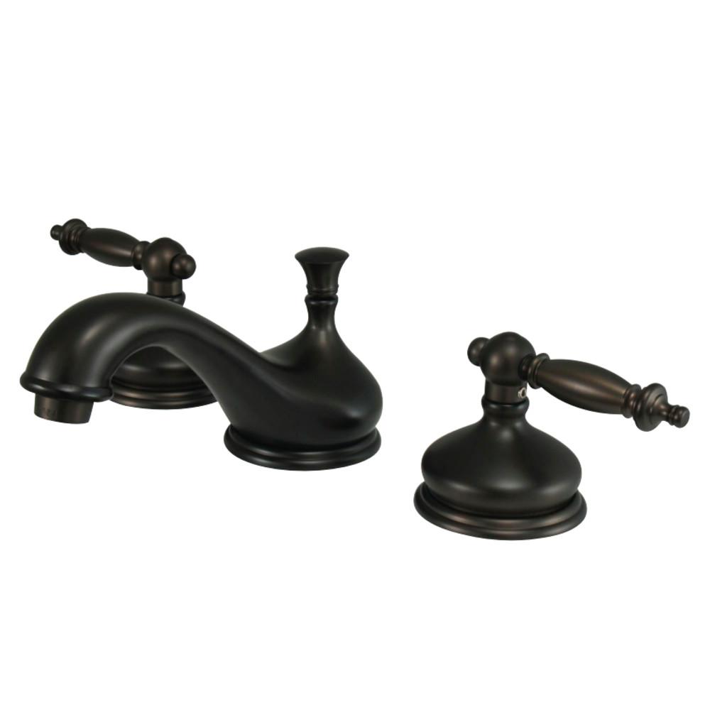 Kingston Brass Heritage Deck Mount 8-Inch Widespread 3-Hole Bathroom Faucet