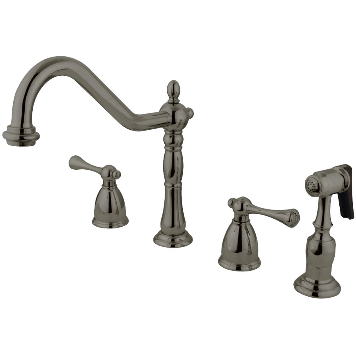 Kingston Brass English Country Widespread Kitchen Faucet