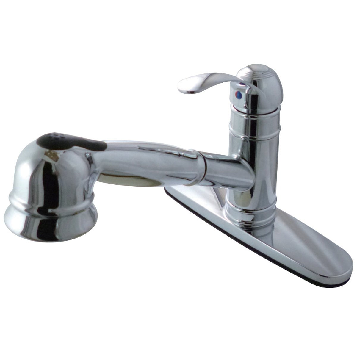 Kingston Brass Gourmetier Eden Single-Handle Kitchen Faucet with Pull-Out Sprayer