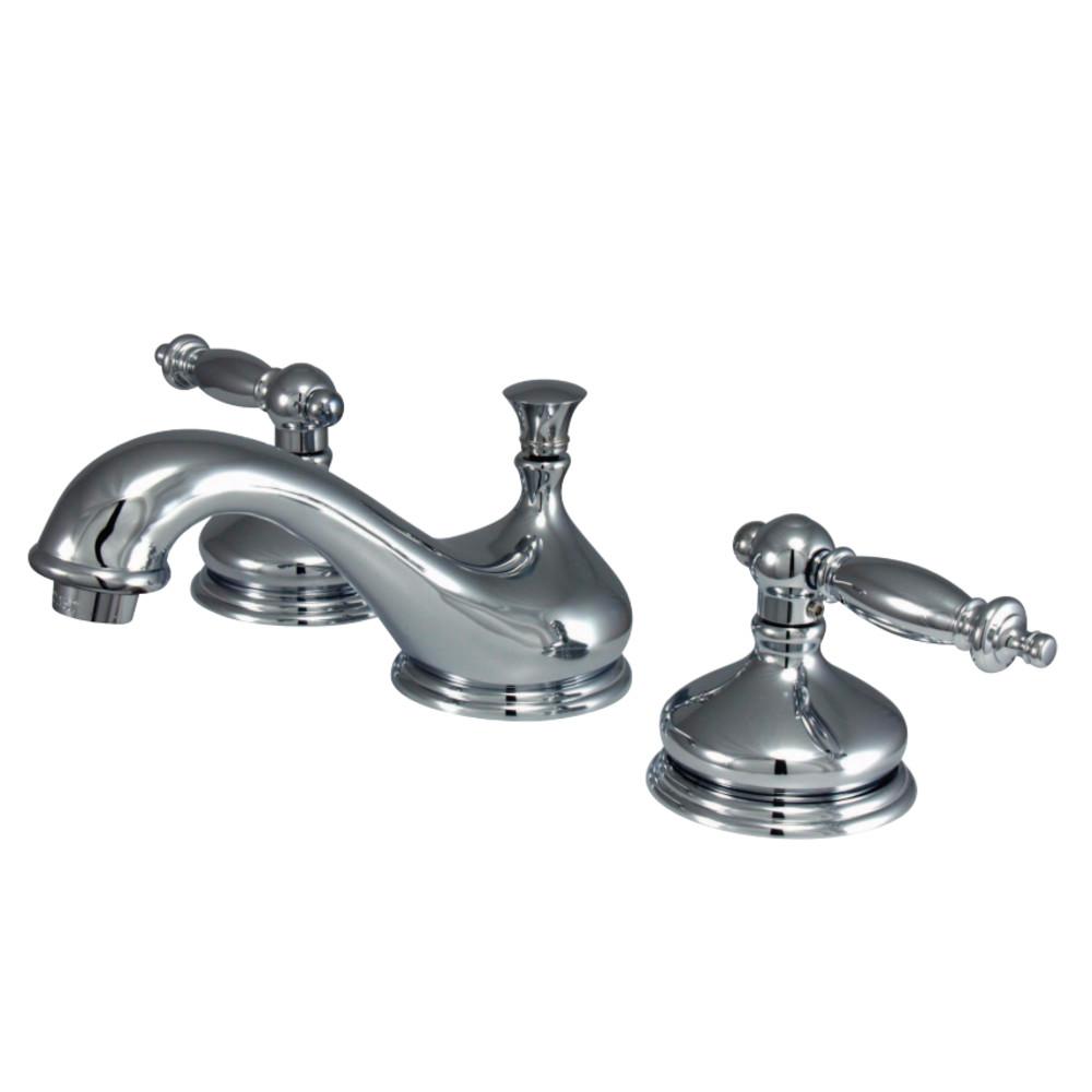 Kingston Brass Heritage Deck Mount 8-Inch Widespread 3-Hole Bathroom Faucet