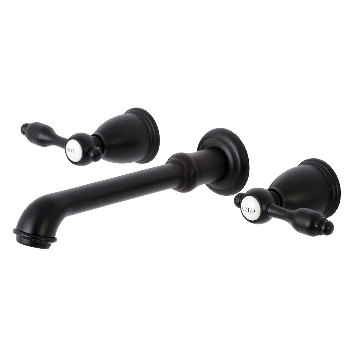 Kingston Brass Tudor Two-Handle Wall Mount Bathroom Faucet