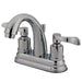 Kingston Brass 2-Handle 4-Inch Centerset Bathroom Faucet with Brass Pop-Up-DirectSinks