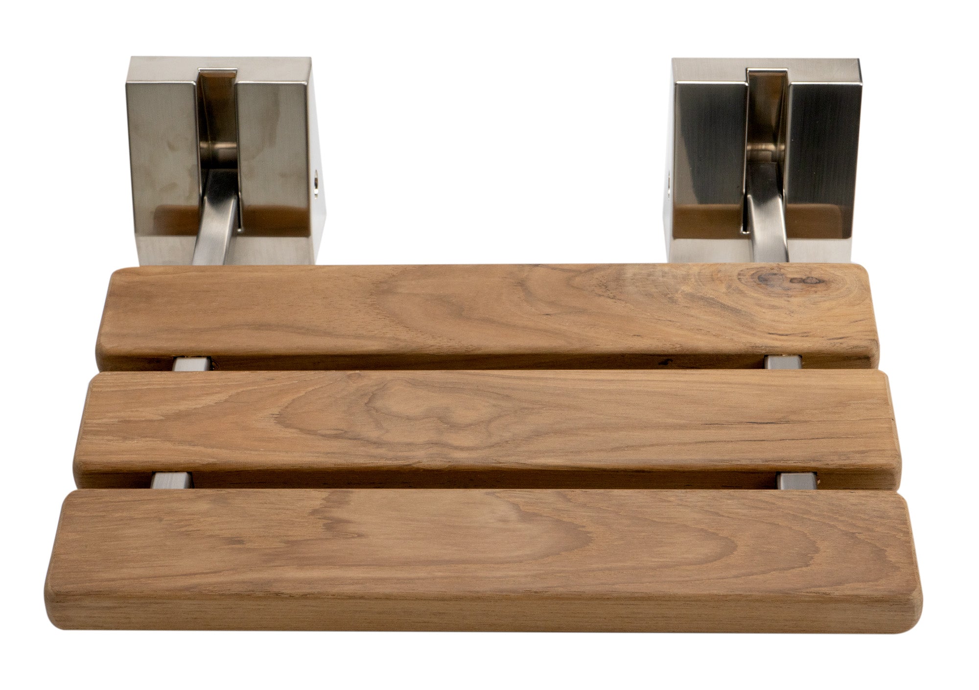 Alfi Brand 16" Folding Teak Wood Rectangle Shower Seat Bench-DirectSinks