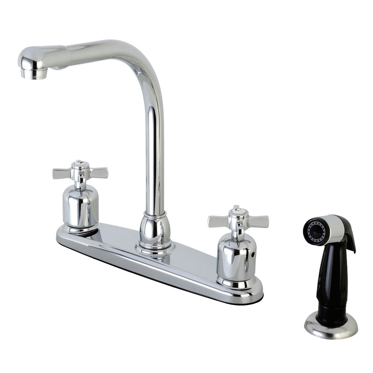 Kingston Brass FB751ZX Centerset Kitchen Faucet in Polished Chrome