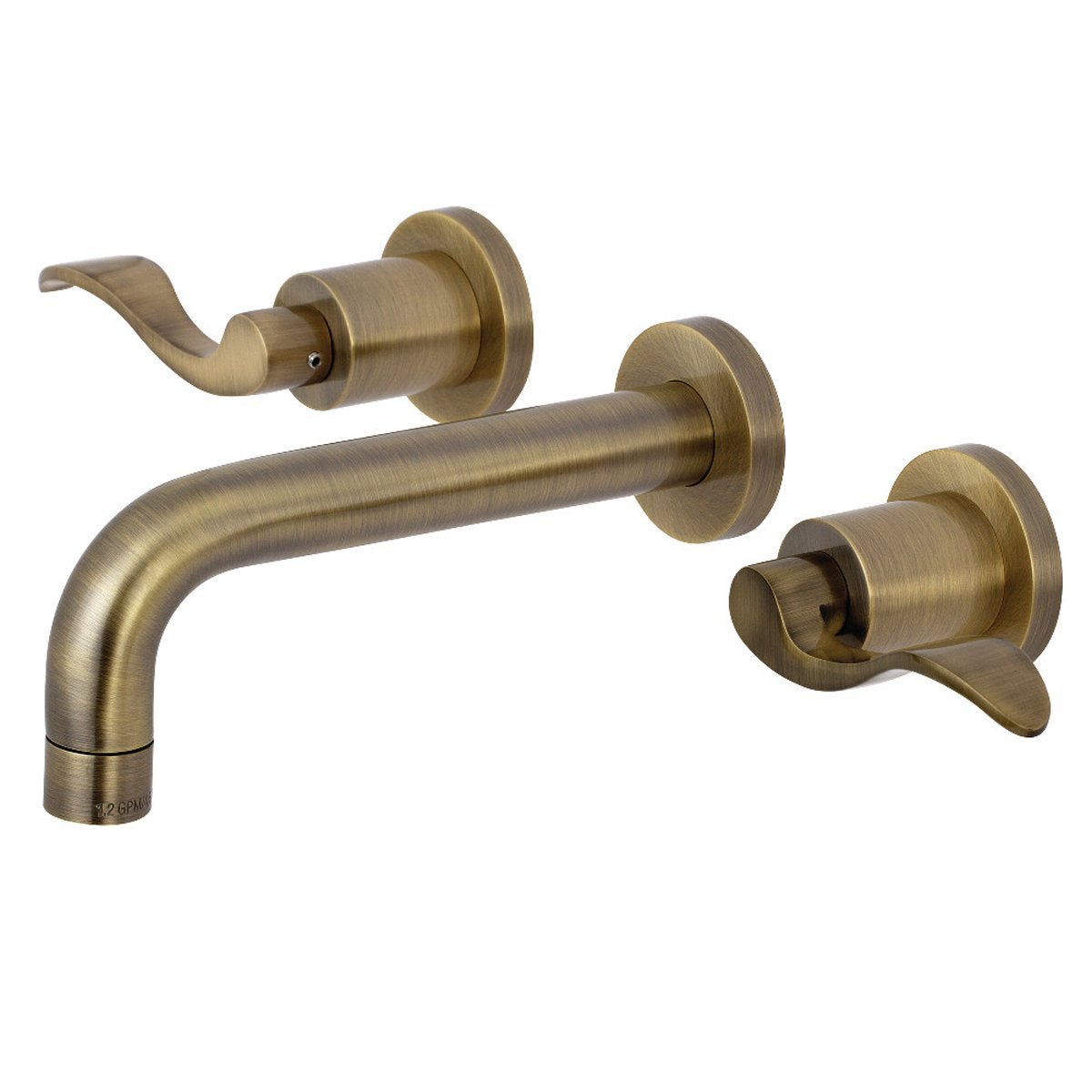 Kingston Brass NuWave 2-Handle Wall Mount Bathroom Faucet