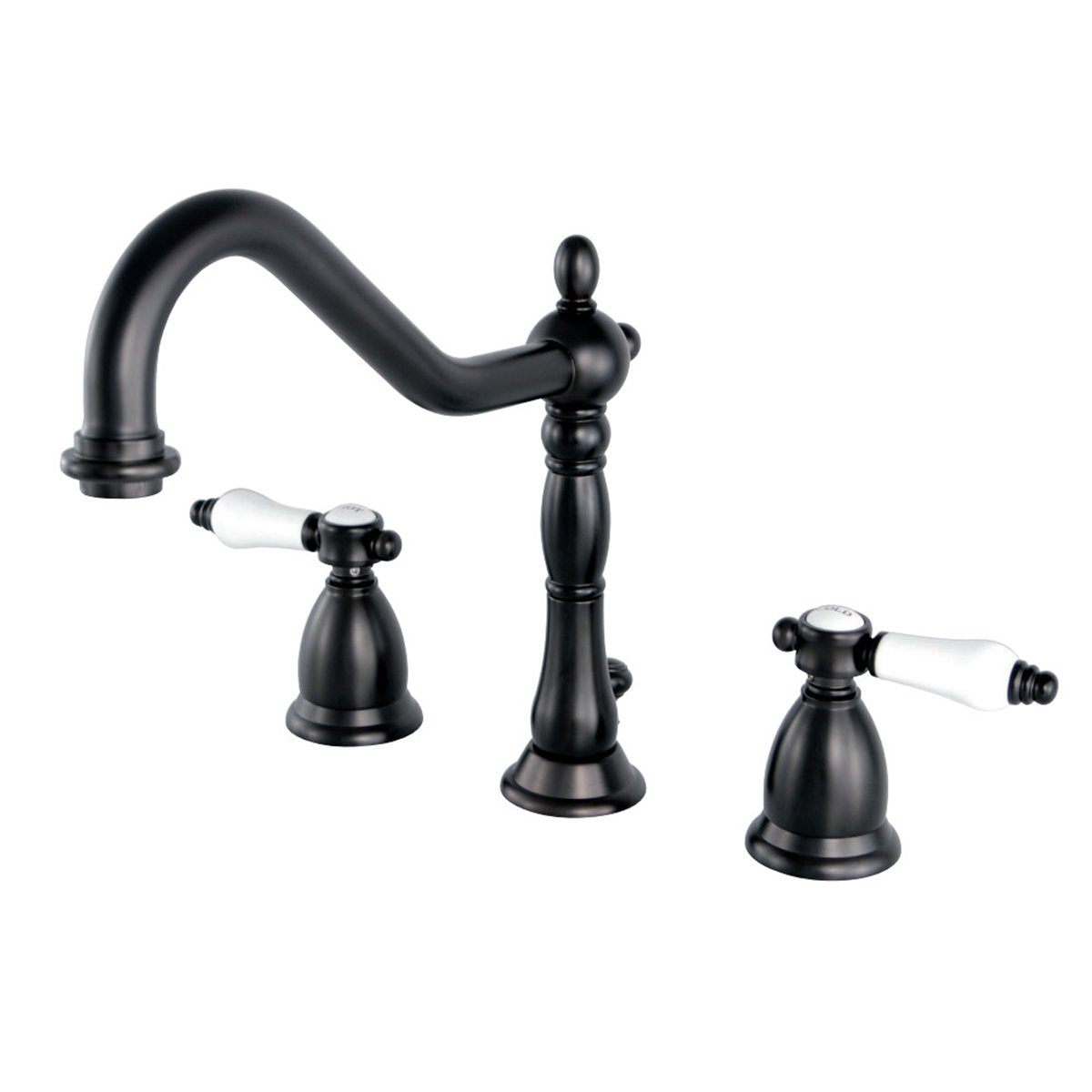 Kingston Brass Bel-Air Deck Mount 8" Widespread 3-Hole Bathroom Faucet