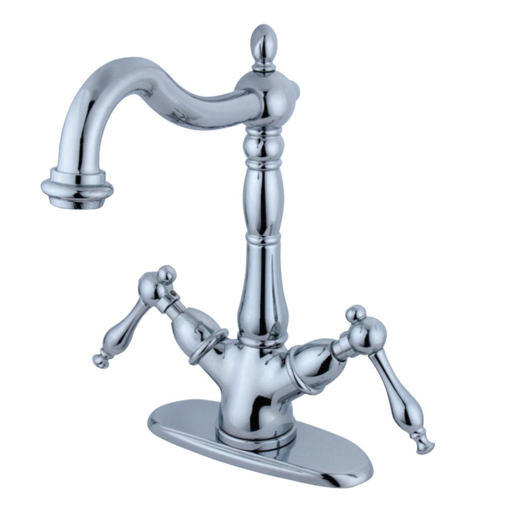 Kingston Brass Heritage Deck Mount Vessel Sink Faucet