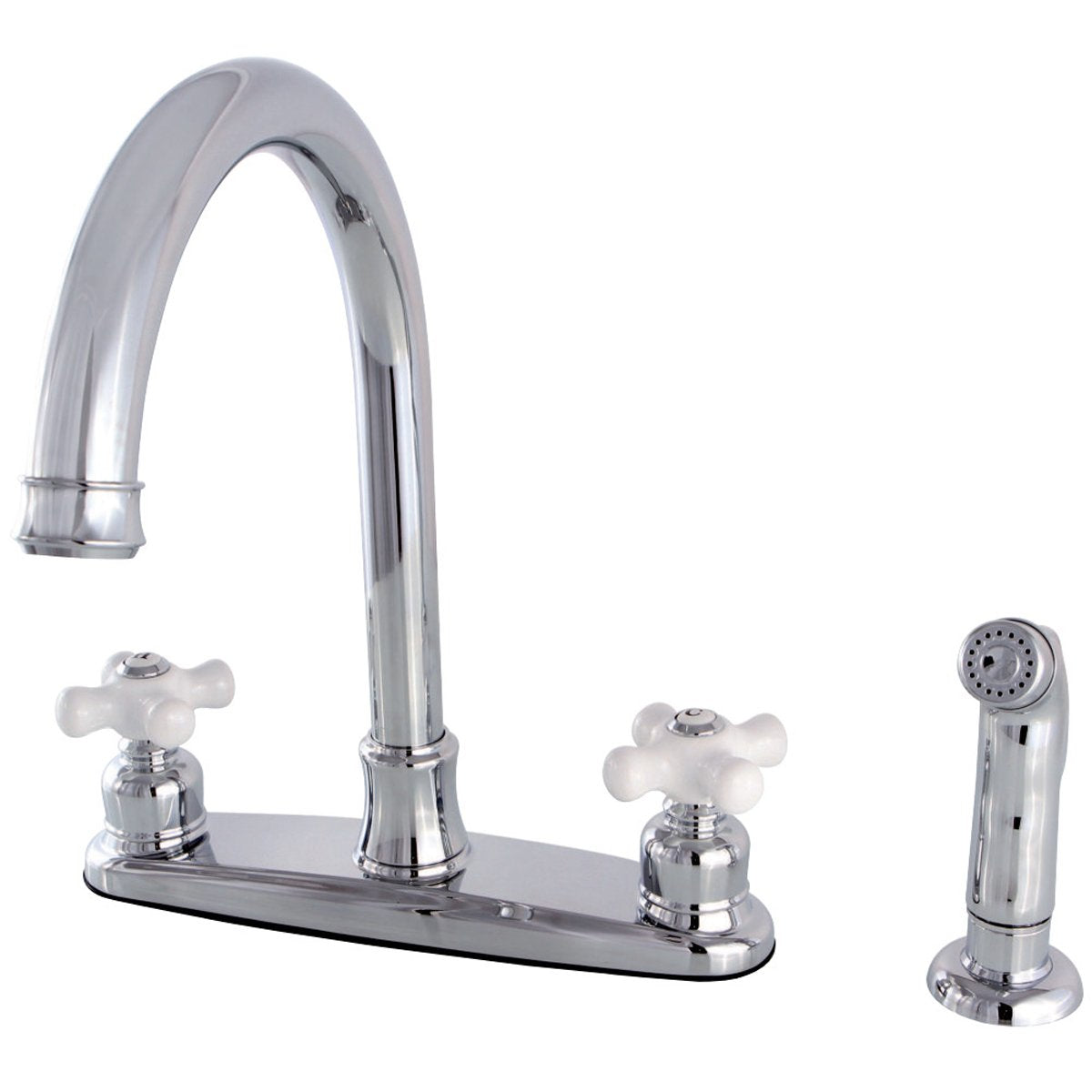 Kingston Brass Victorian 4-Hole Centerset Kitchen Faucet-DirectSinks