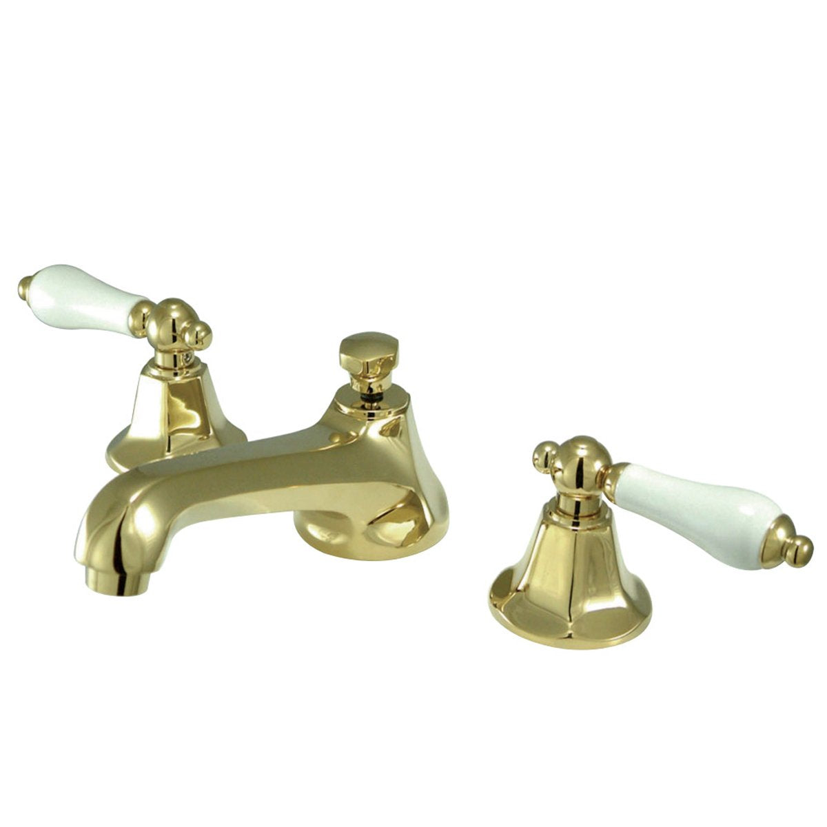 Kingston Brass Metropolitan 8-Inch Widespread Deck Mount Bathroom Faucet