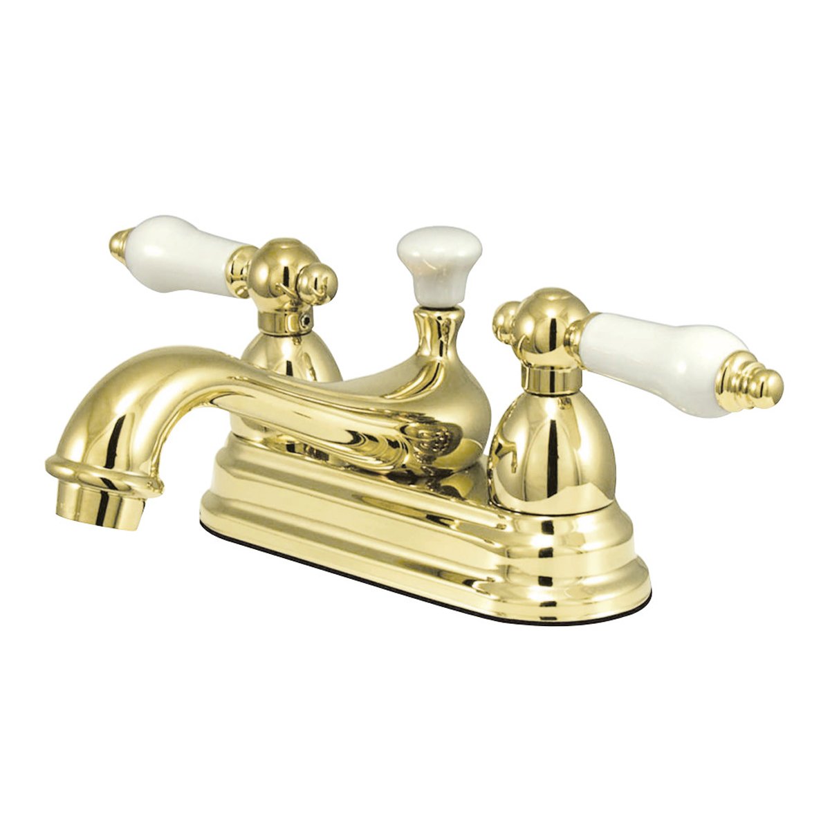 Kingston Brass Restoration Lever-Handle 4-Inch Centerset Bathroom Faucet