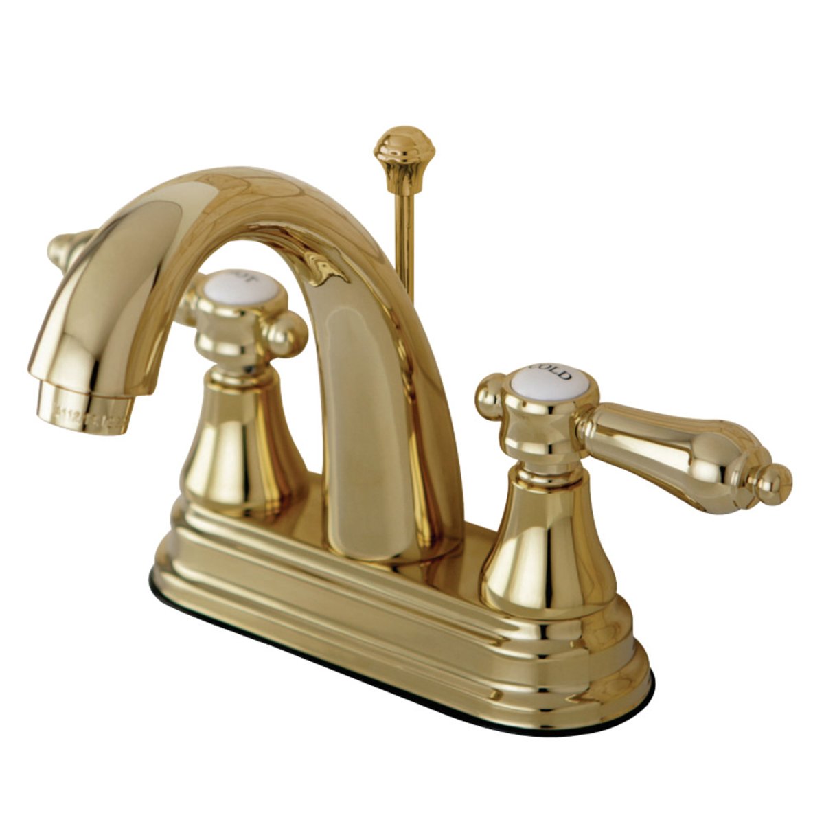 Kingston Brass 4-Inch Centerset Bathroom Faucet with Brass Pop-Up-DirectSinks