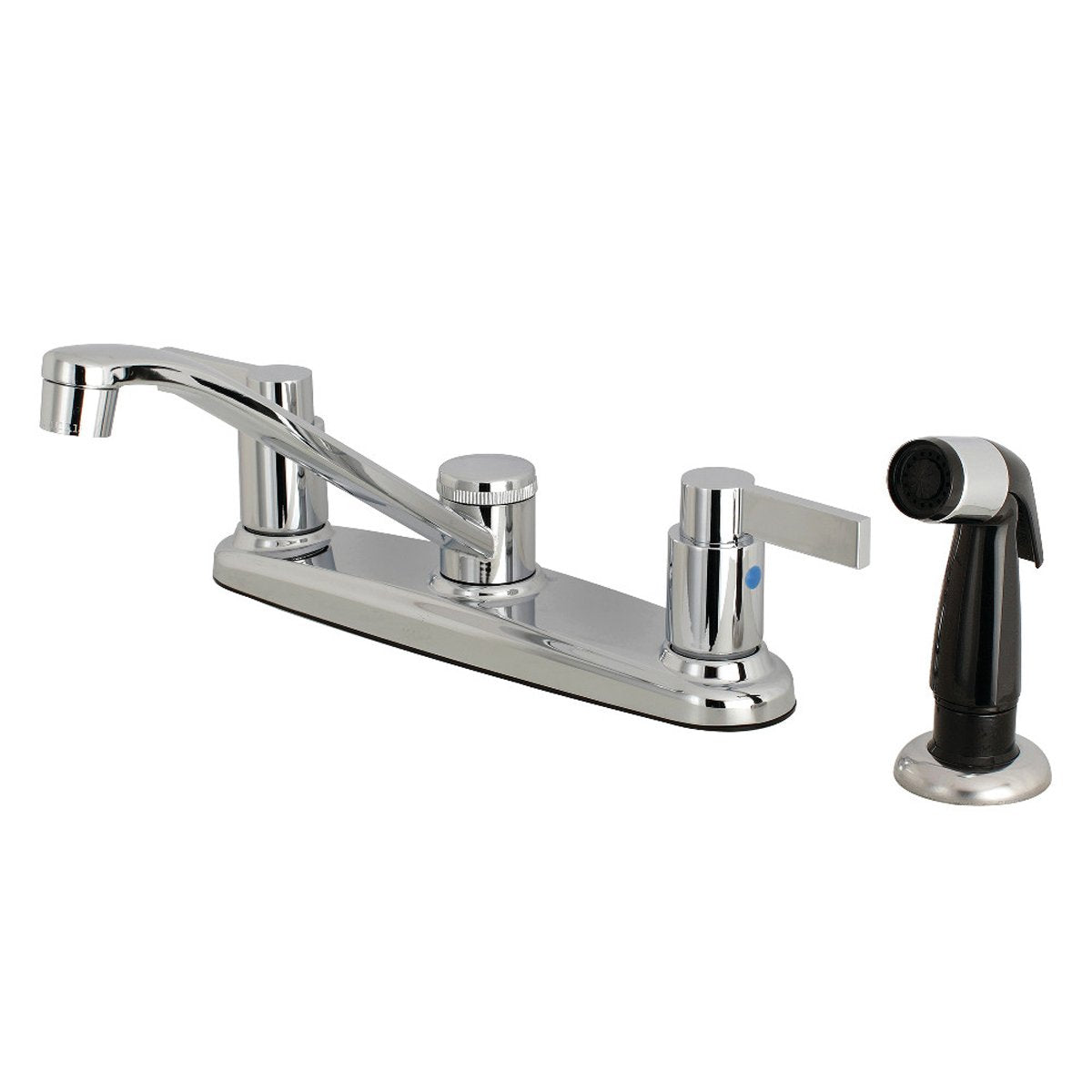 Kingston Brass FB112NDL 8-Inch Centerset Kitchen Faucet in Polished Chrome