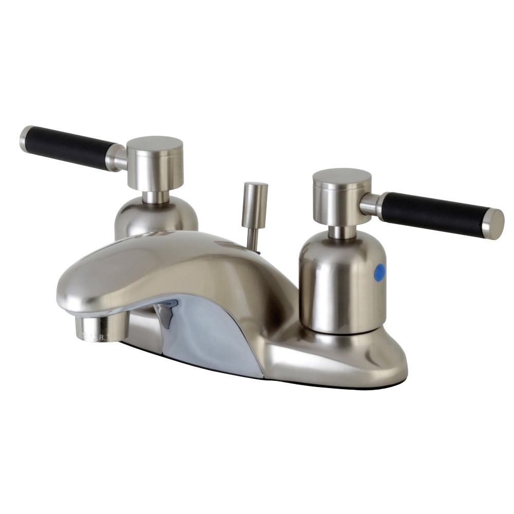 Kingston Brass Kaiser Lever-Handle 4-Inch Centerset Bathroom Faucet