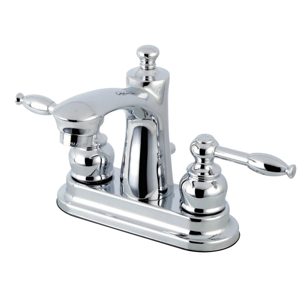 Kingston Brass Knight Deck Mount 4-Inch Centerset Bathroom Faucet