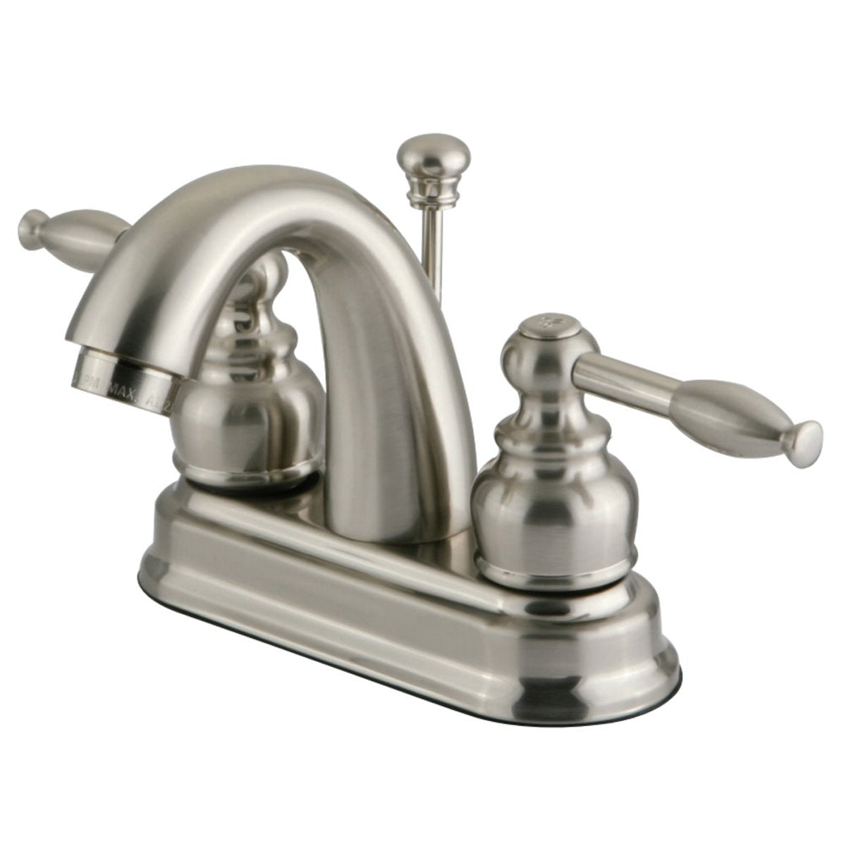 Kingston Brass Knight 4-Inch Centerset Deck Mount Bathroom Faucet