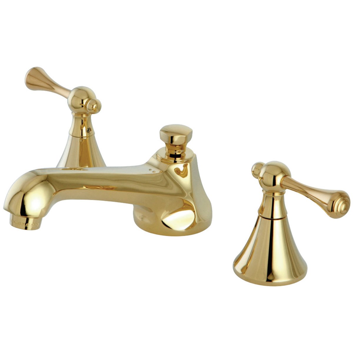 Kingston Brass 3-Hole 8-Inch Widespread Bathroom Faucet with Brass Pop-Up-DirectSinks
