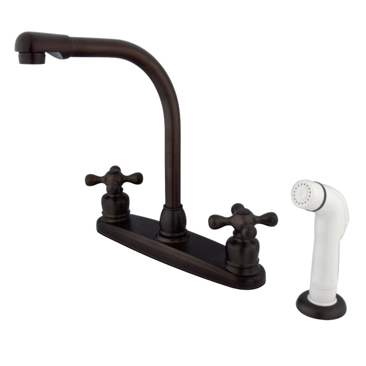 Kingston Brass Victorian Cross-Handle Centerset Kitchen Faucet