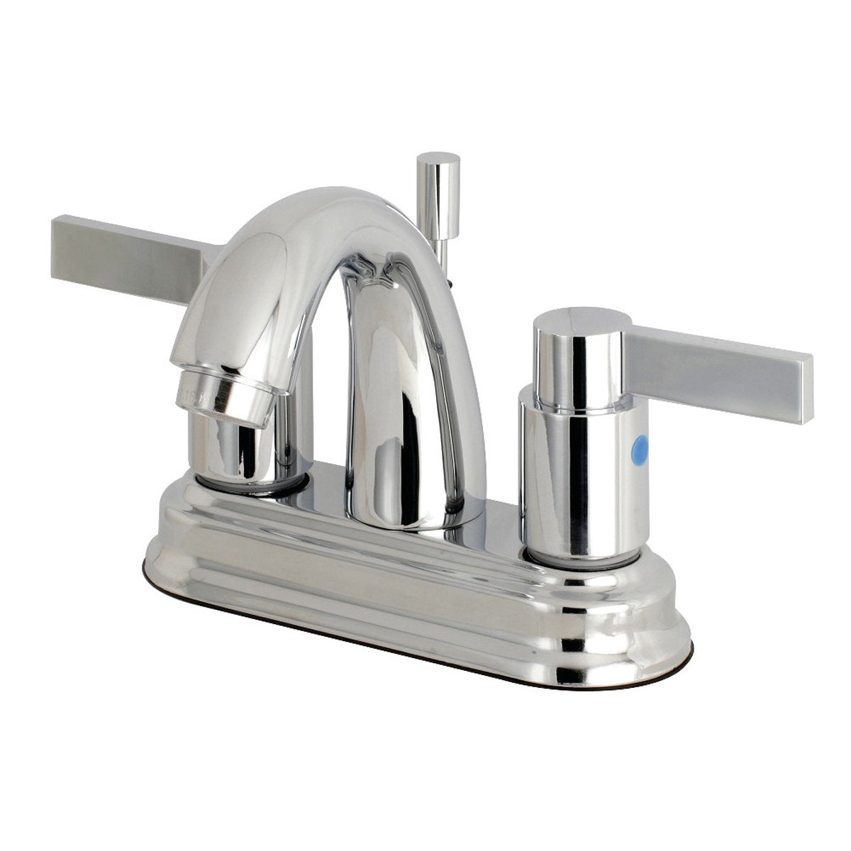 Kingston Brass NuvoFusion Deck Mount 4-Inch Centerset Bathroom Faucet