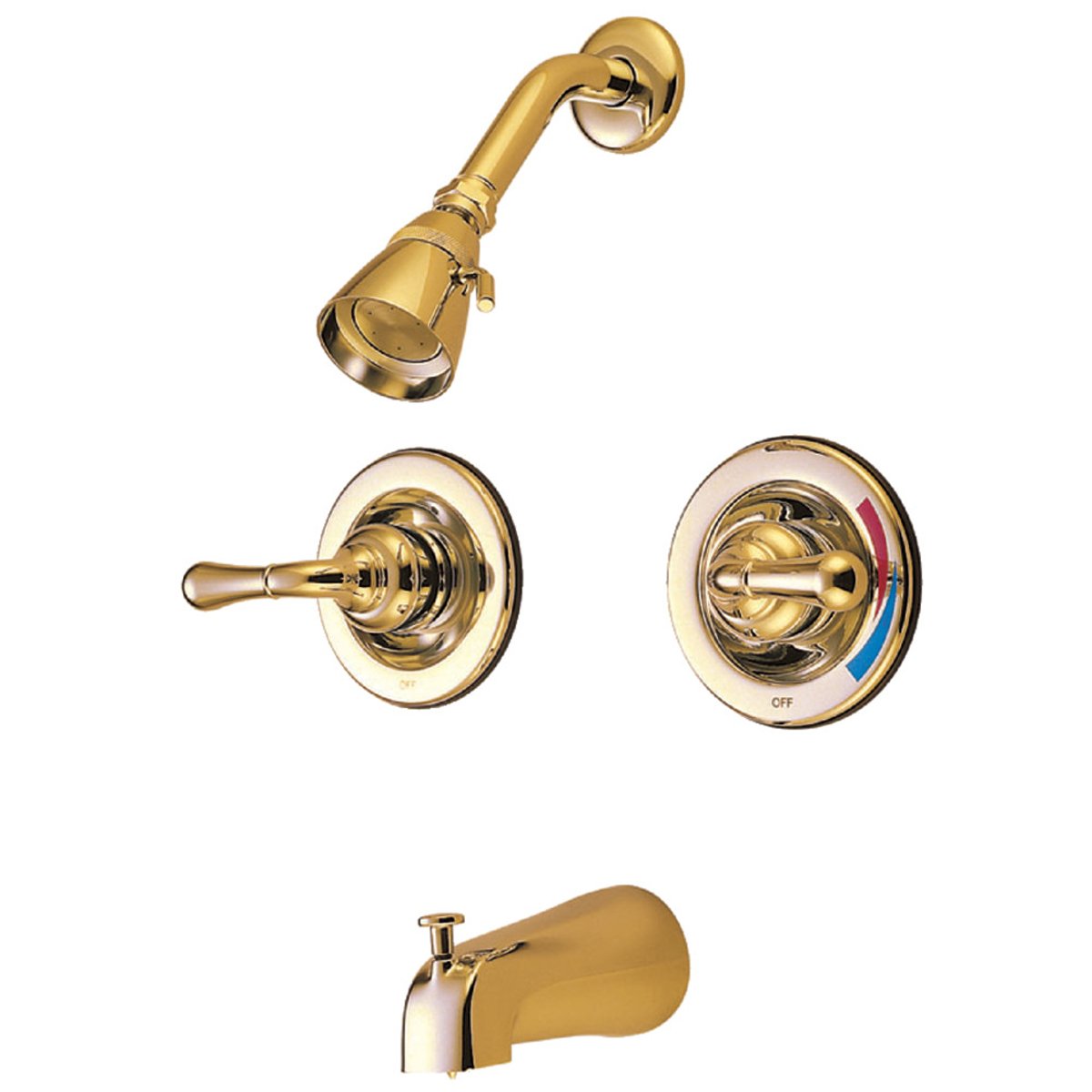 Kingston Brass Magellan Twin Handles Tub and Shower Faucet