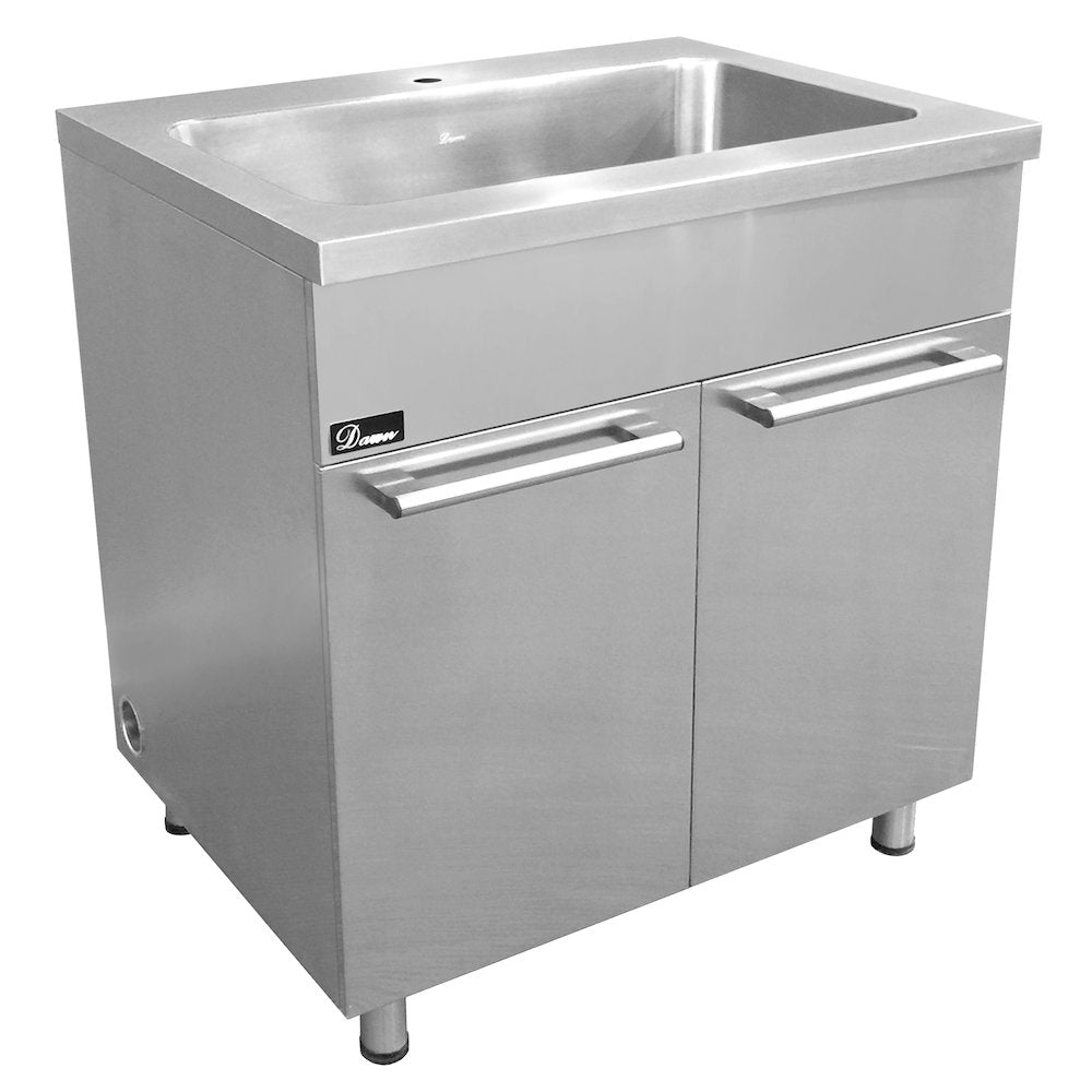 Stainless Steel 33" Sink Base Cabinet with Integral Sink, SSC3336, Dawn Kitchen & Bath Products