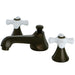 Kingston Brass 8" Widespread Bathroom Faucet with Brass Pop-Up-DirectSinks