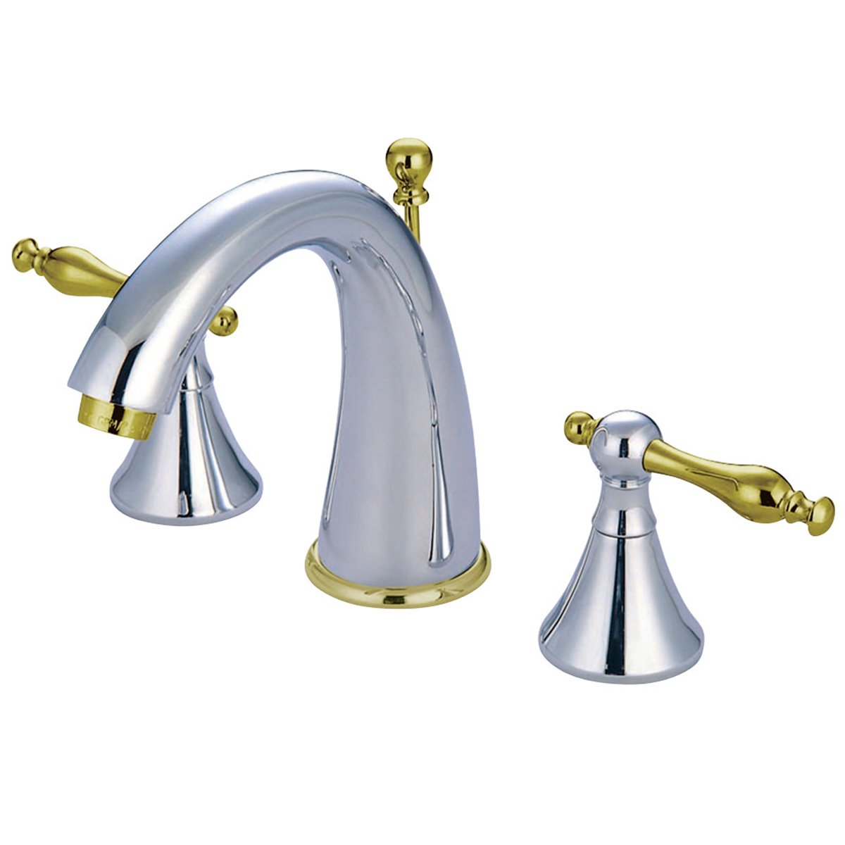 Kingston Brass Naples 3-Hole 8-Inch Widespread Bathroom Faucet