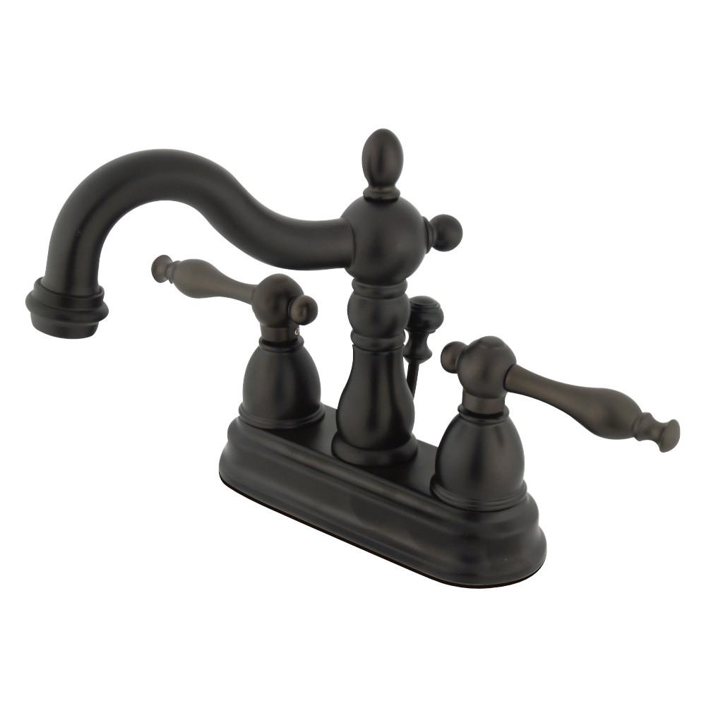 Kingston Brass Heritage 4" Centerset Deck Mount Bathroom Faucet