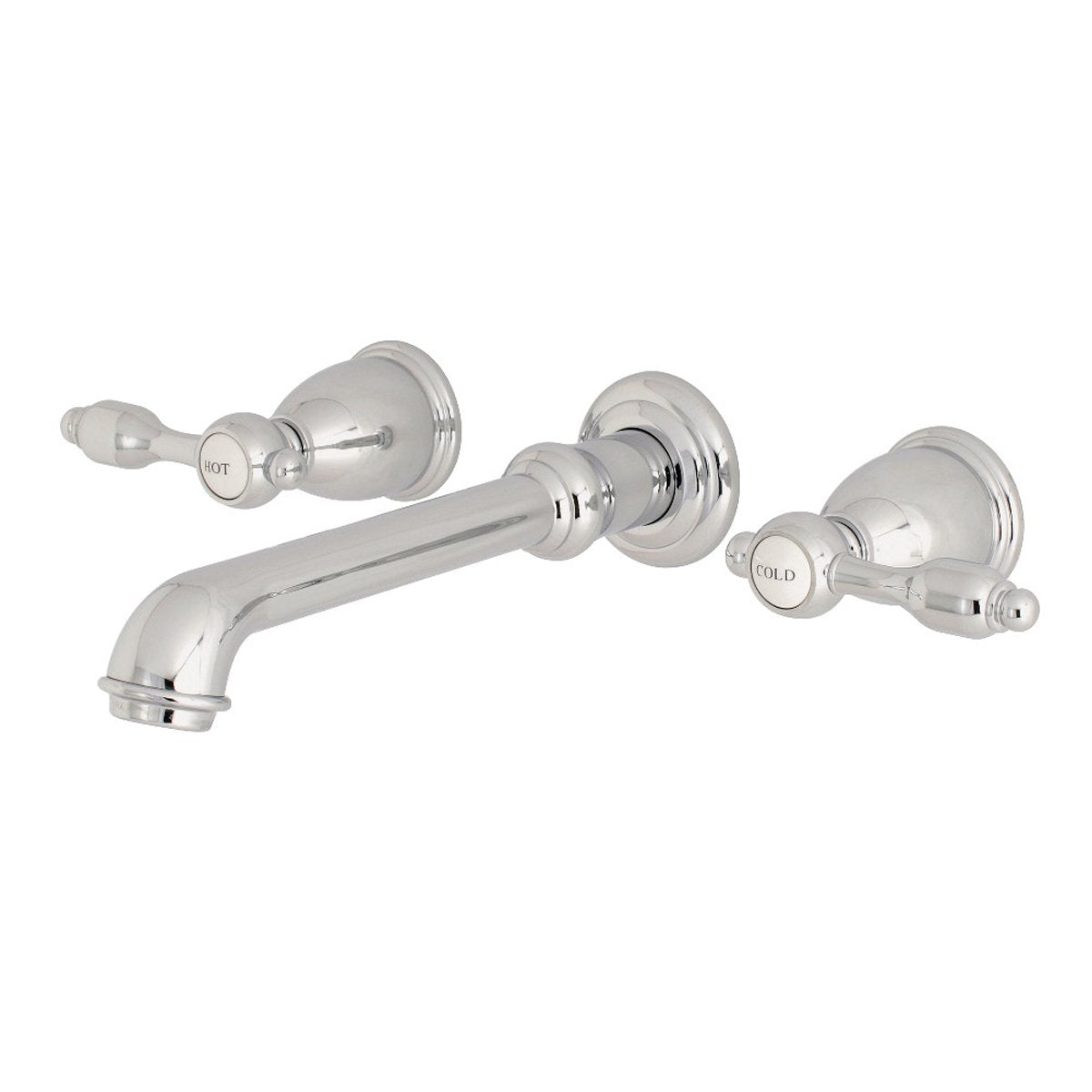 Kingston Brass Tudor Two-Handle Wall Mount Bathroom Faucet