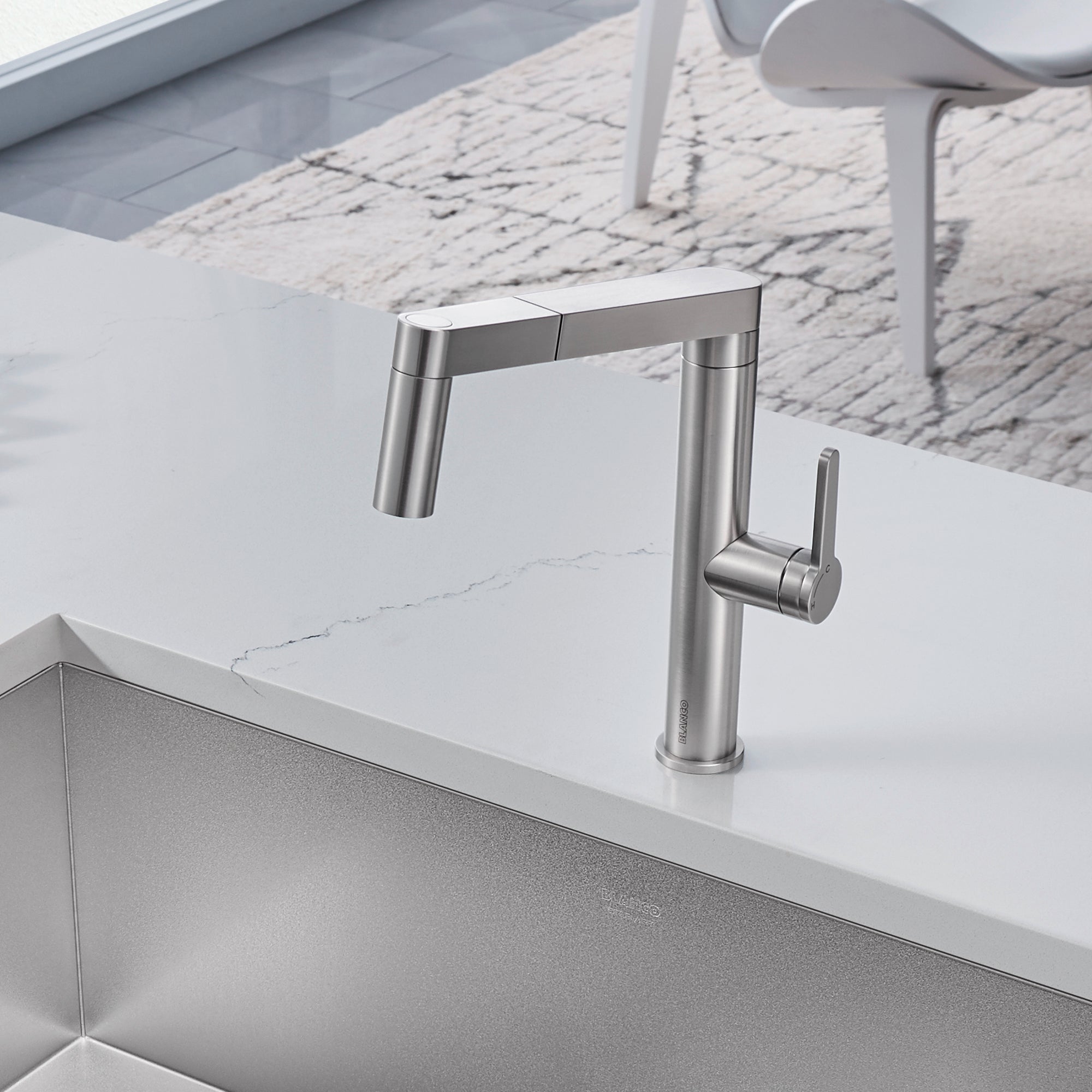 BLANCO Panera Pull-Out Kitchen Faucet in Stainless