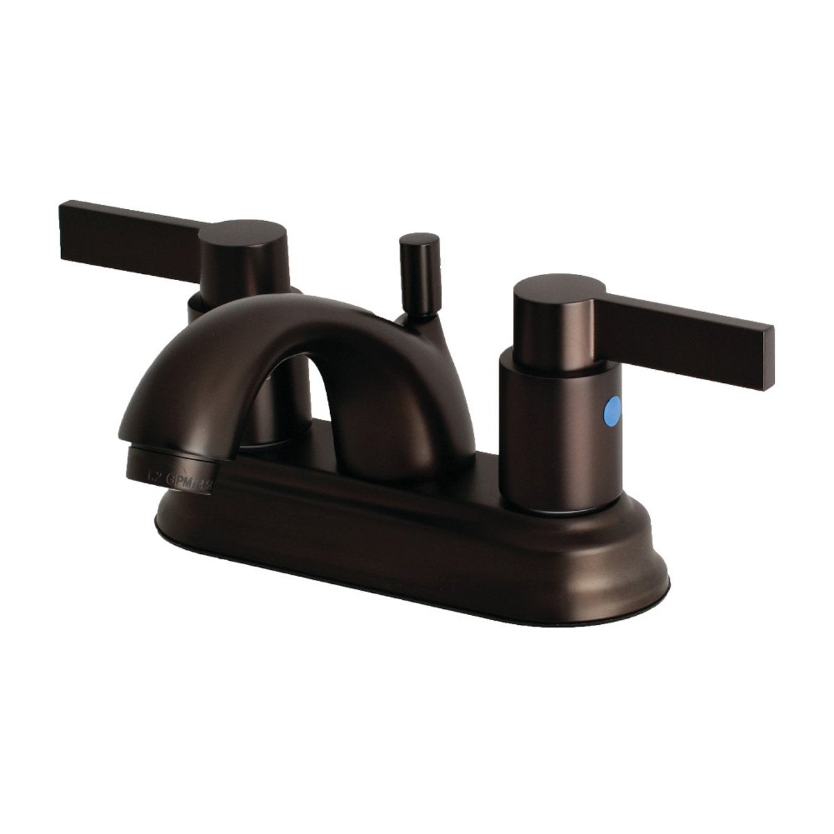 Kingston Brass NuvoFusion 4-Inch Centerset Bathroom Faucet