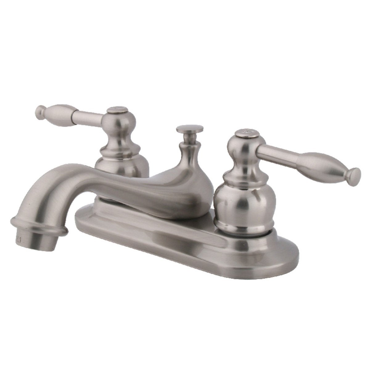 Kingston Brass Knight Deck Mount 4" Centerset Bathroom Faucet