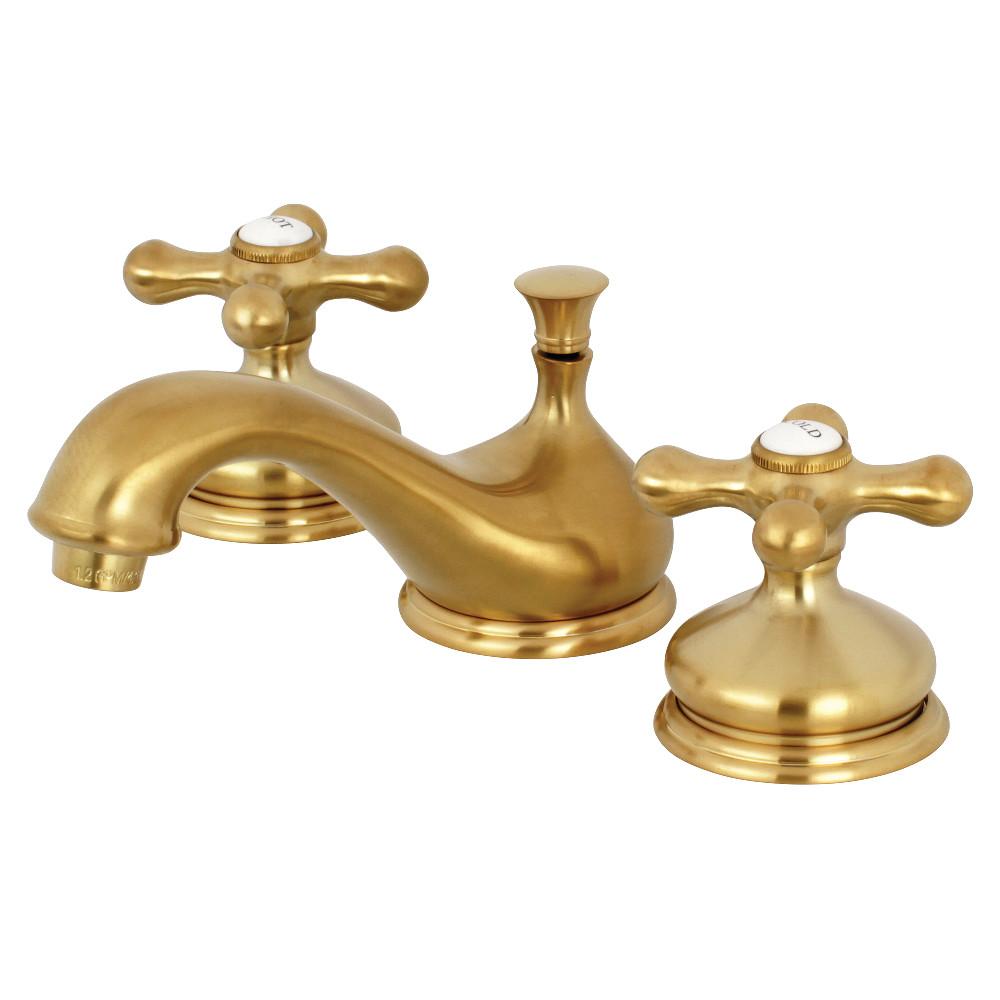 Kingston Brass Heritage 8-Inch Widespread Deck Mount Bathroom Faucet