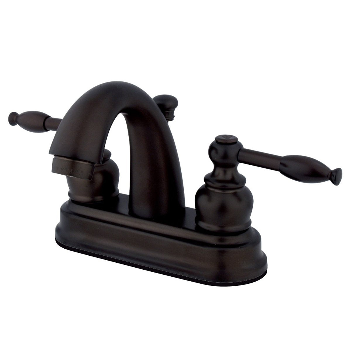 Kingston Brass Knight 4-Inch Centerset Deck Mount Bathroom Faucet