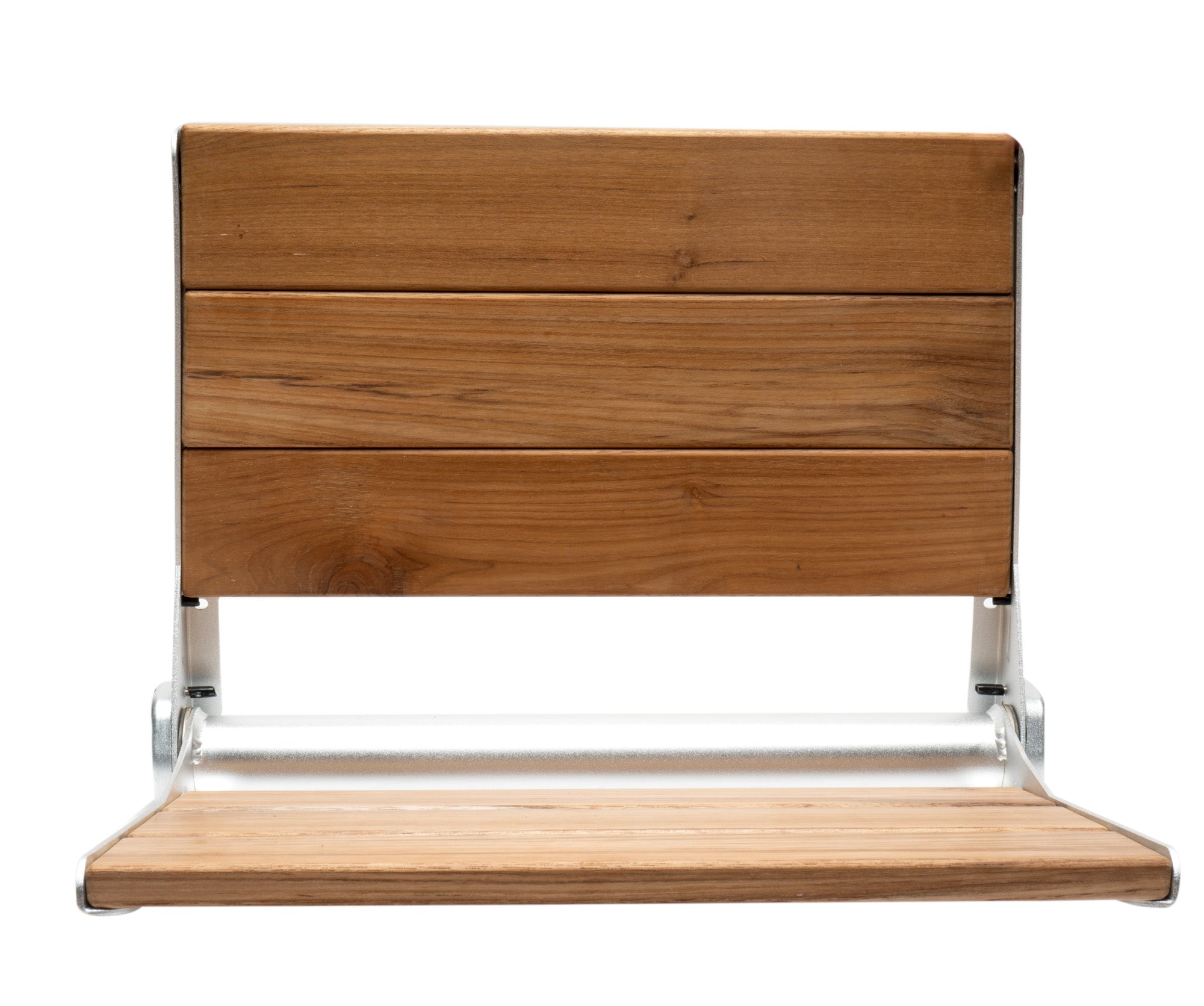 Alfi Brand ABS17 17" Folding Teak Wood Shower Seat Bench with Backrest-DirectSinks