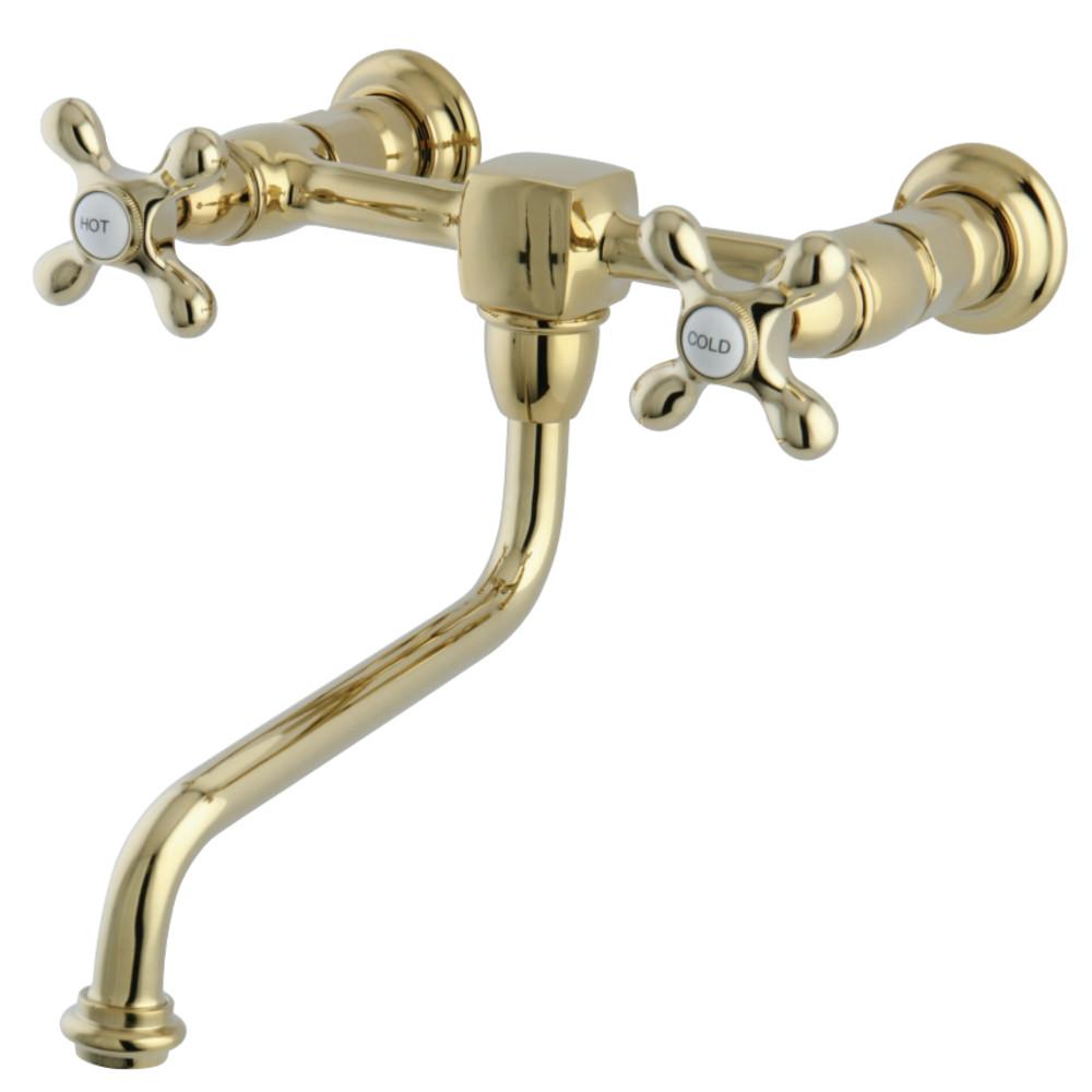Kingston Brass Heritage 2-Handle Wall Mount Bathroom Faucet
