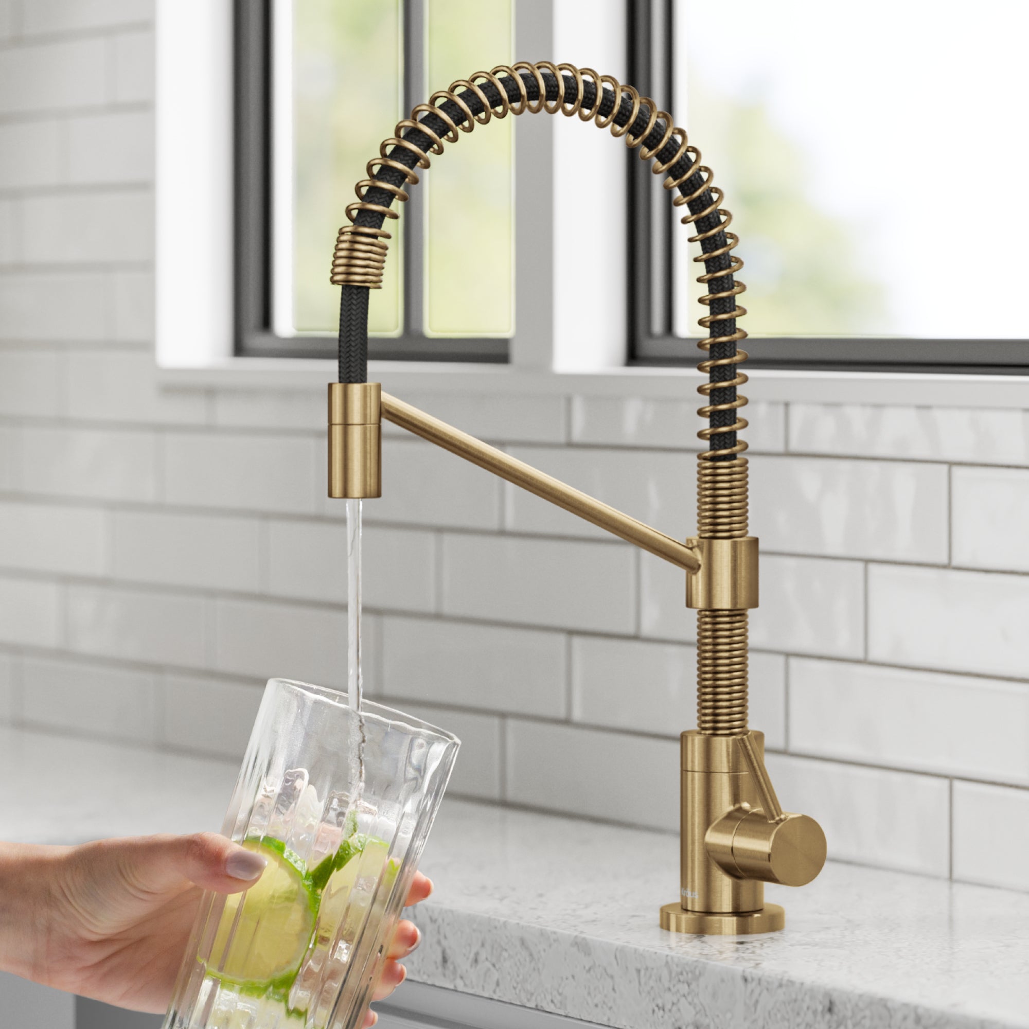 KRAUS Bolden Drinking Water Filter Faucet in Brushed Brass