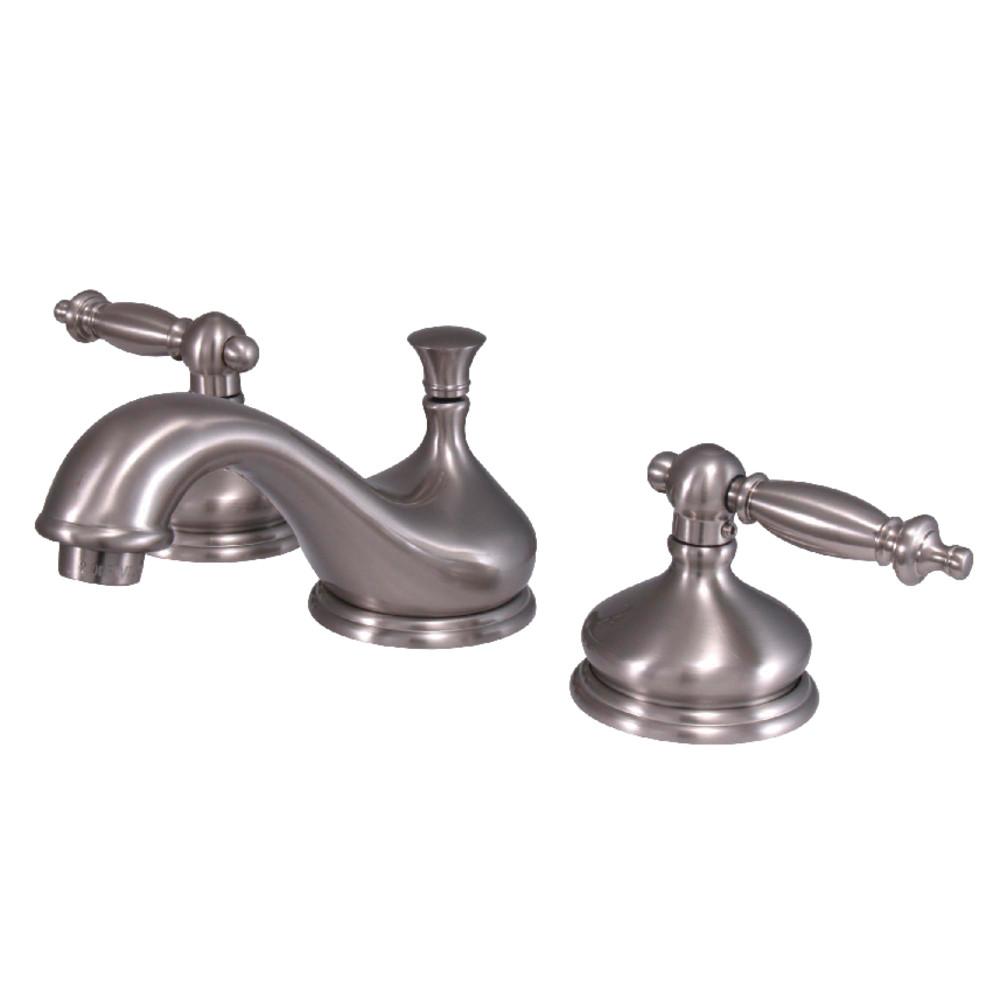 Kingston Brass Heritage Deck Mount 8-Inch Widespread 3-Hole Bathroom Faucet