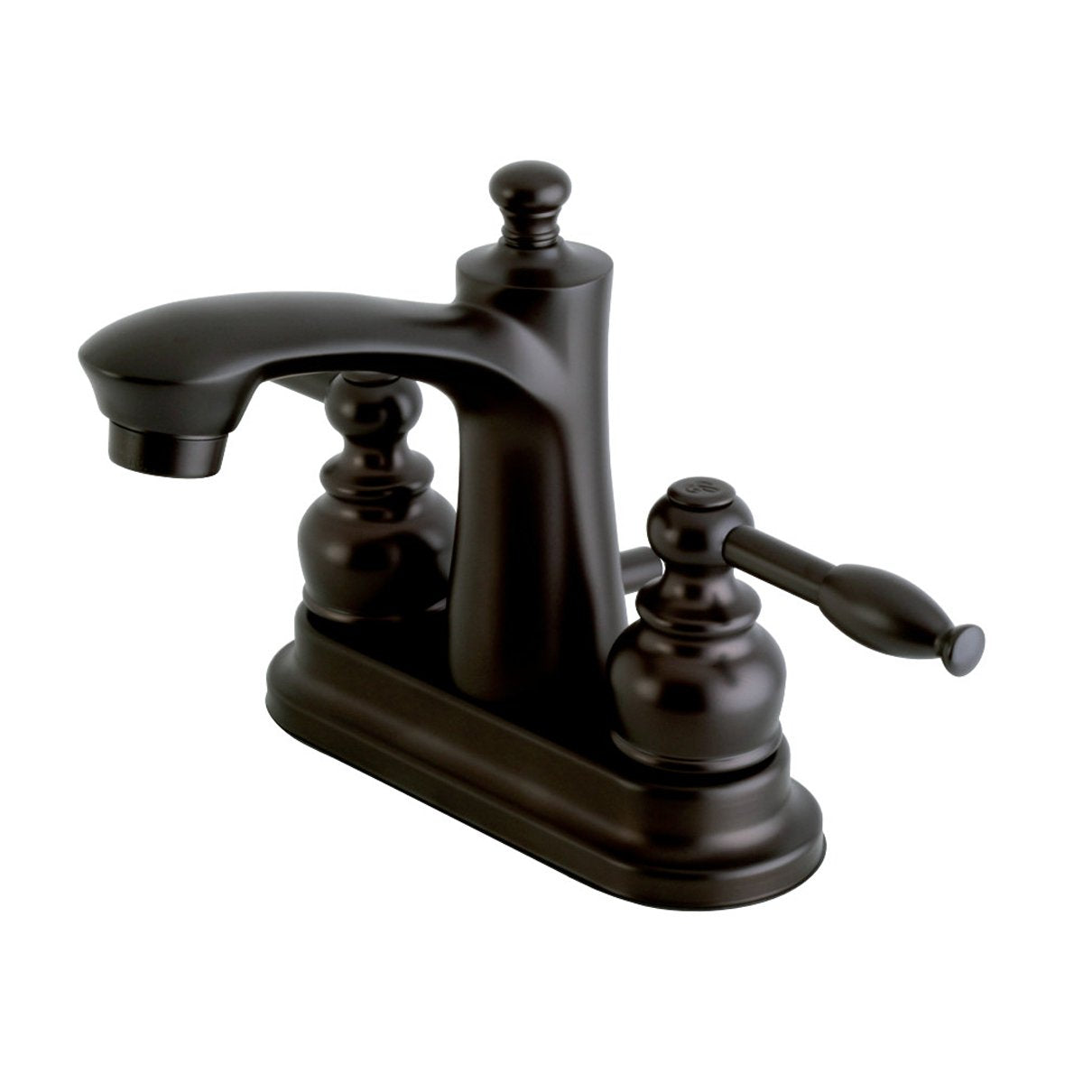 Kingston Brass Knight Deck Mount 4-Inch Centerset Bathroom Faucet