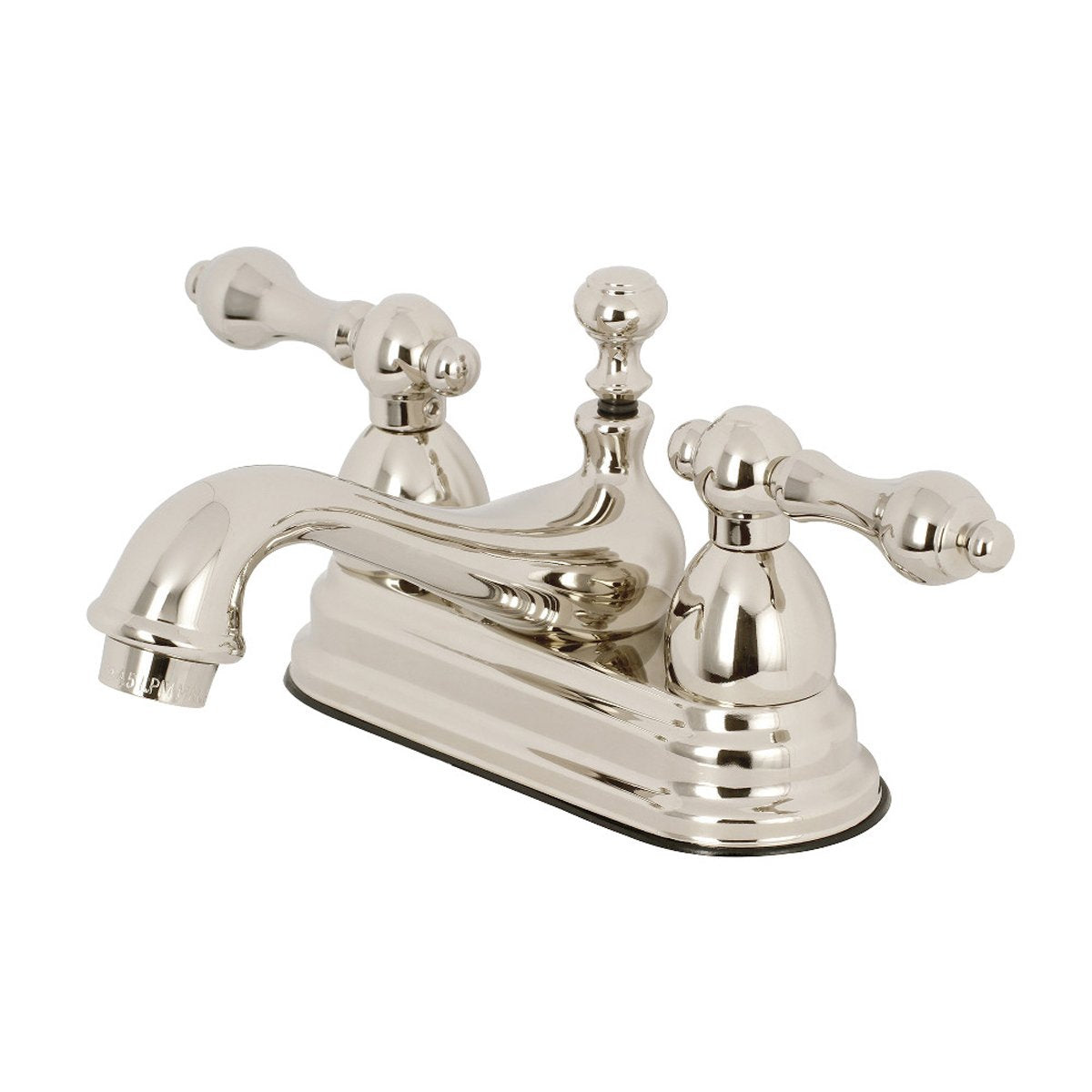 Kingston Brass Restoration 4-Inch Centerset Lever-Handle Bathroom Faucet