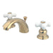 Kingston Brass Victorian Deck Mount Mini-Widespread 3-Hole Bathroom Faucet-DirectSinks