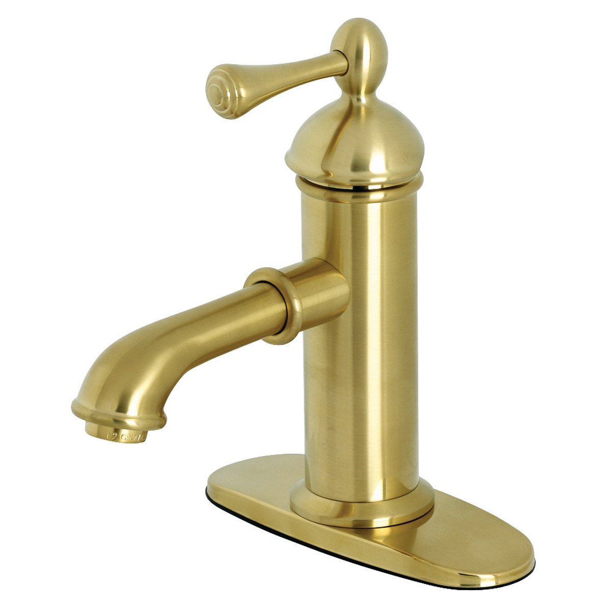 Kingston Brass KS7417BL Paris Single Lever Handle Bathroom Faucet in Brushed Brass