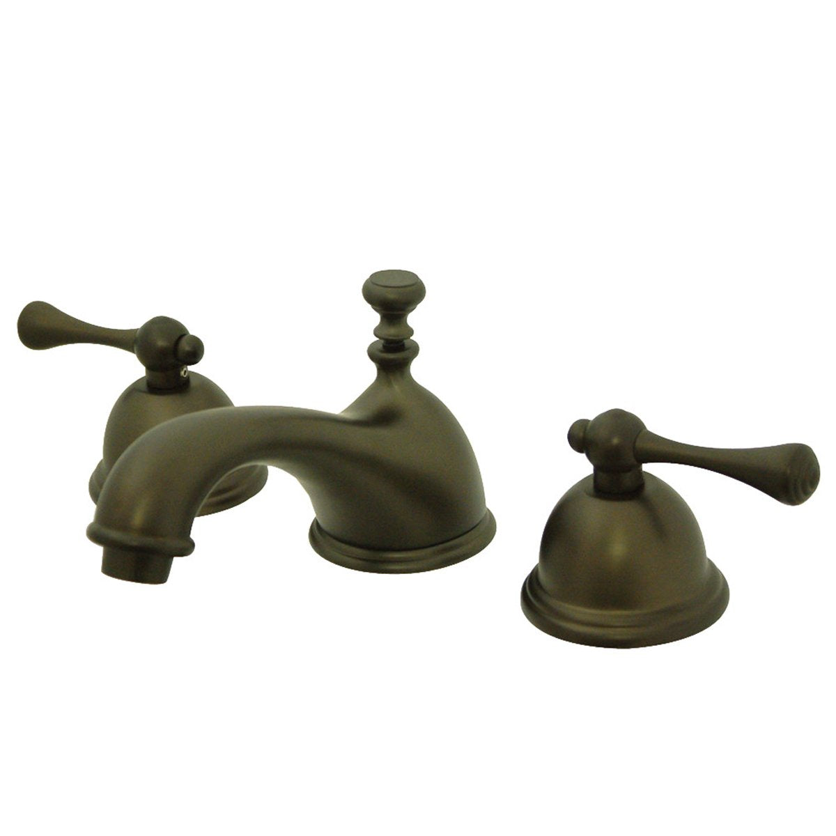 Kingston Brass Vintage Deck Mount 8-Inch Widespread Bathroom Faucet-DirectSinks