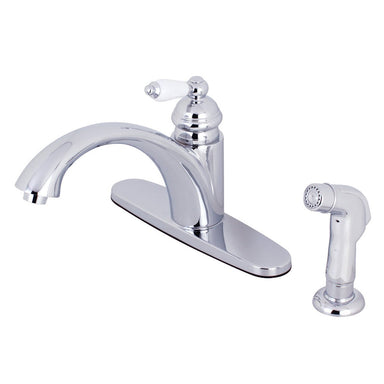 Kingston Brass KS6571PLSP Single-Handle Kitchen Faucet in Polished Chrome-DirectSinks