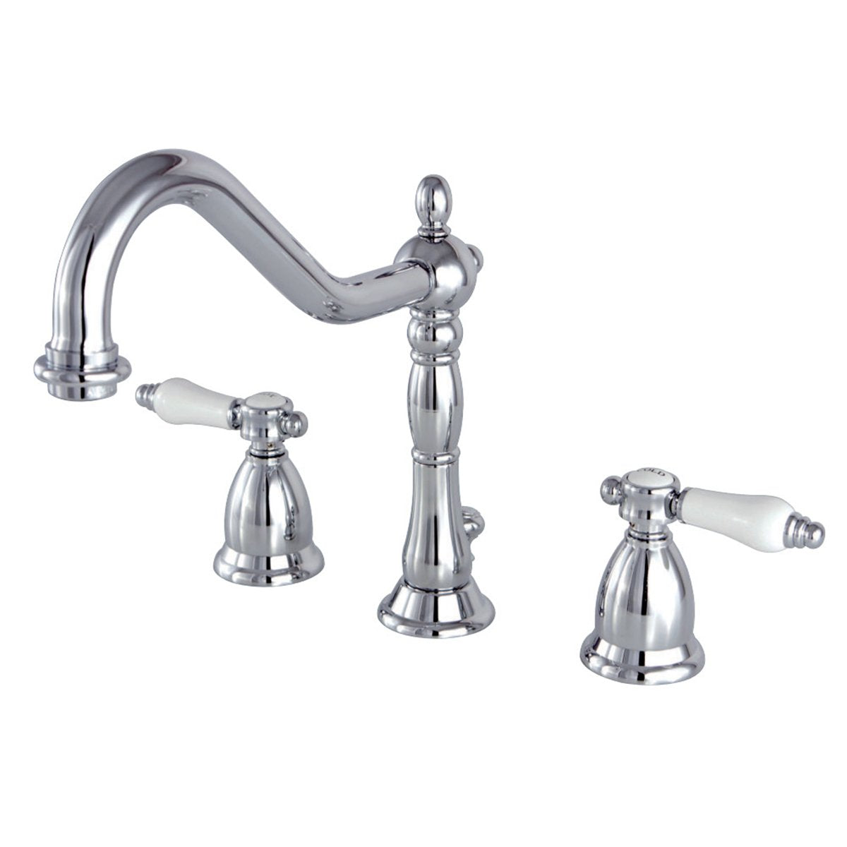 Kingston Brass Bel-Air Deck Mount 8" Widespread 3-Hole Bathroom Faucet