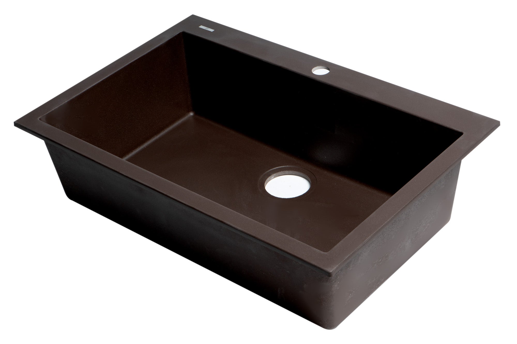 Alfi Brand 30" Drop-In Single Bowl Granite Composite Kitchen Sink-DirectSinks