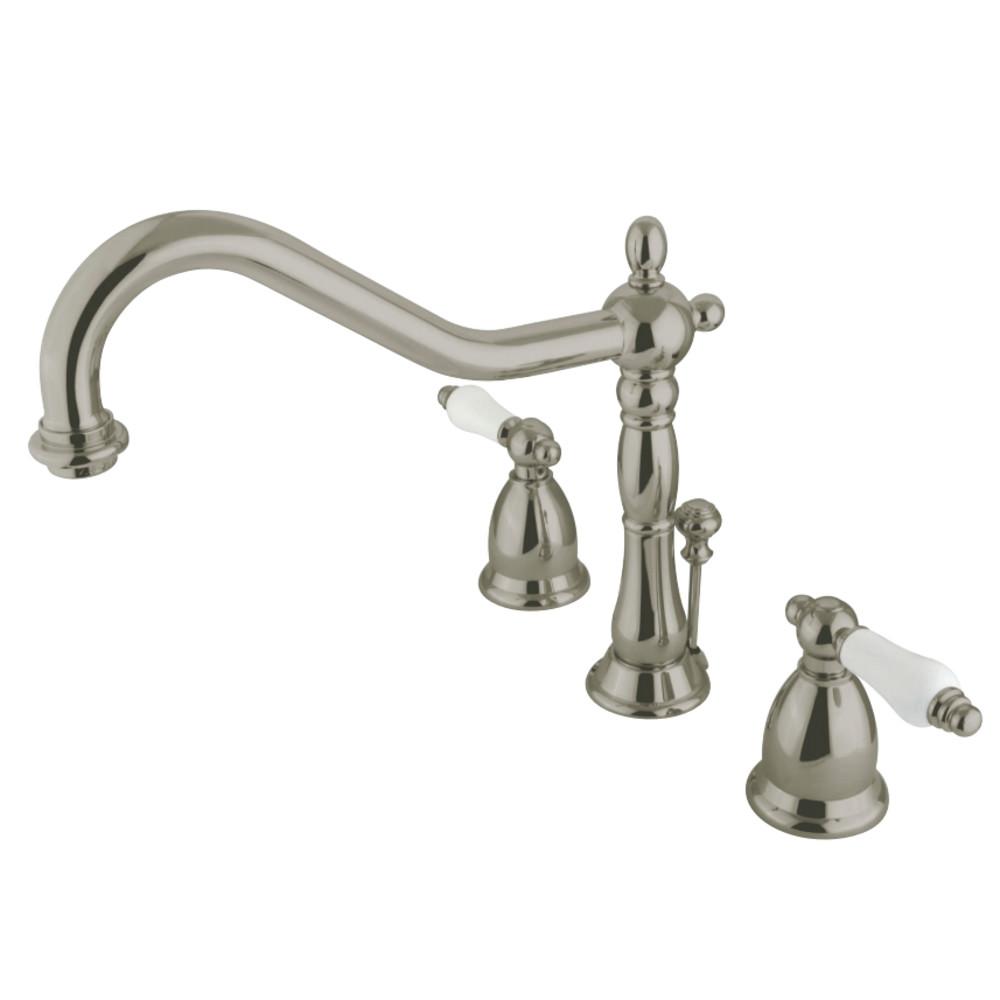 Kingston Brass Heritage 8-Inch Widespread Lever-Handle Bathroom Faucet