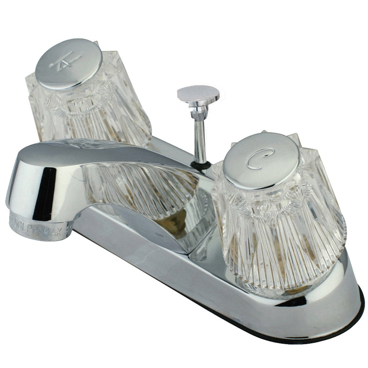 Kingston Brass KF103CP 4-Inch Centerset Bathroom Faucet in Polished Chrome-DirectSinks