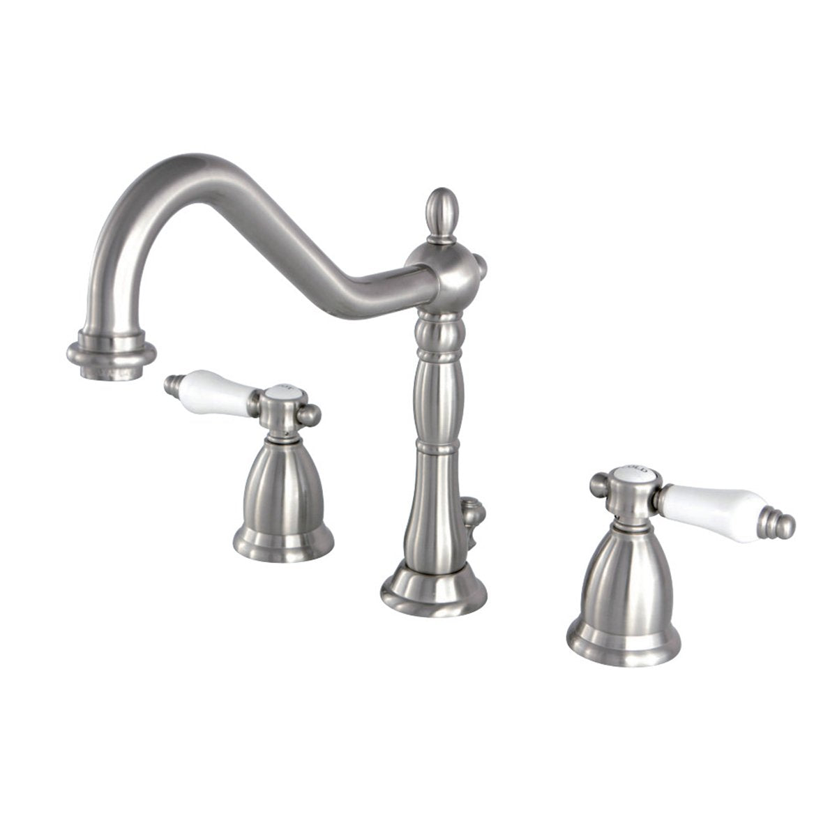 Kingston Brass Bel-Air Deck Mount 8" Widespread 3-Hole Bathroom Faucet